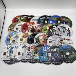 PlayStation 2 PS2 Disc Only Game Lot Sports Action Racing Mixed 32 Titles untest